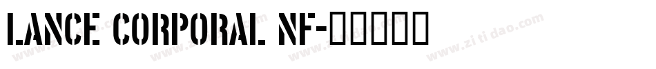 Lance Corporal NF字体转换